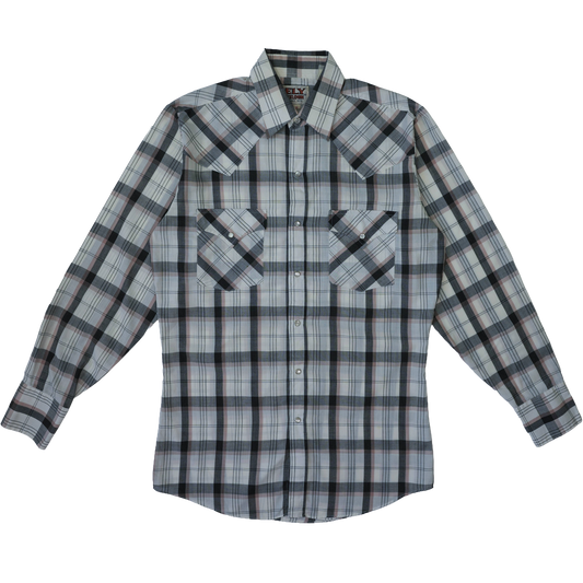 GREY CHECK WESTERN SHIRT