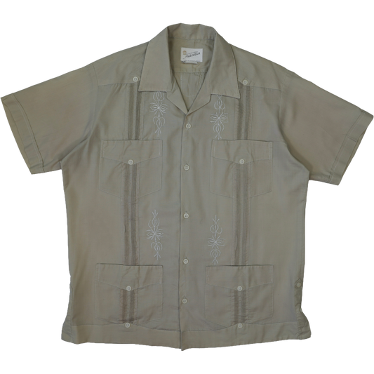 LIGHT KHAKI CUBAN SHIRT