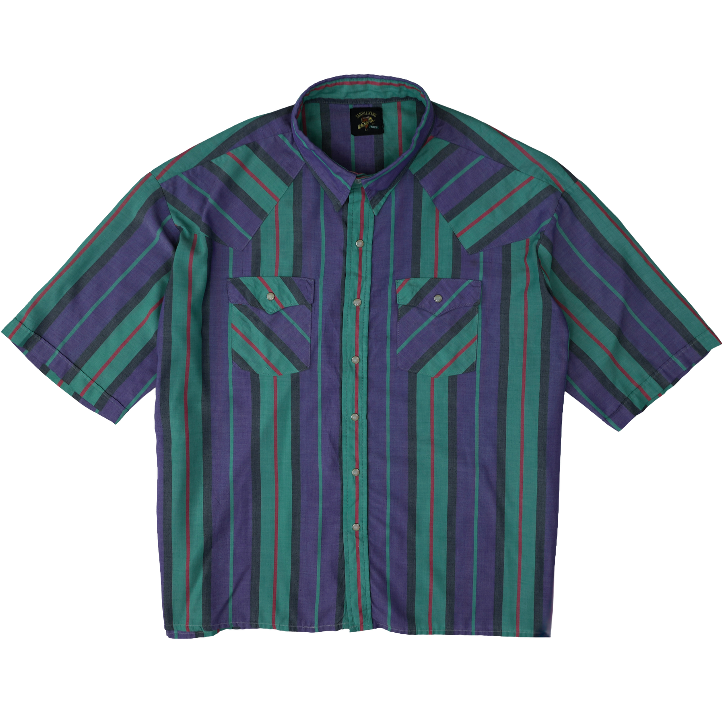SADDLE KING STRIPE WESTERN SHIRT