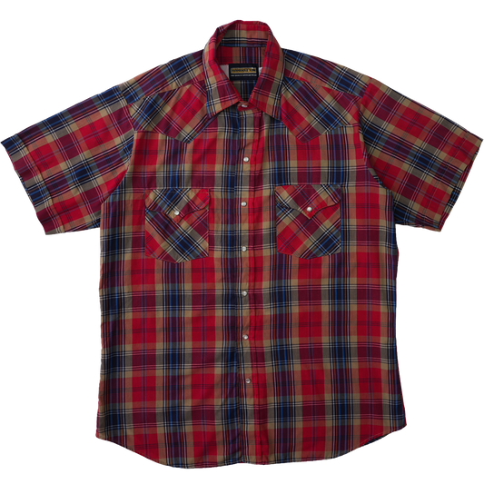 RED CHECK WESTERN SHIRT