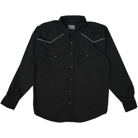 BLACK & WHITE WESTERN SHIRT