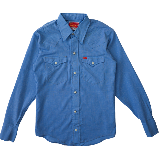 WOMENS BLUE WESTERN SHIRT