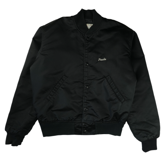 BLACK WESTERN VARSITY JACKET M