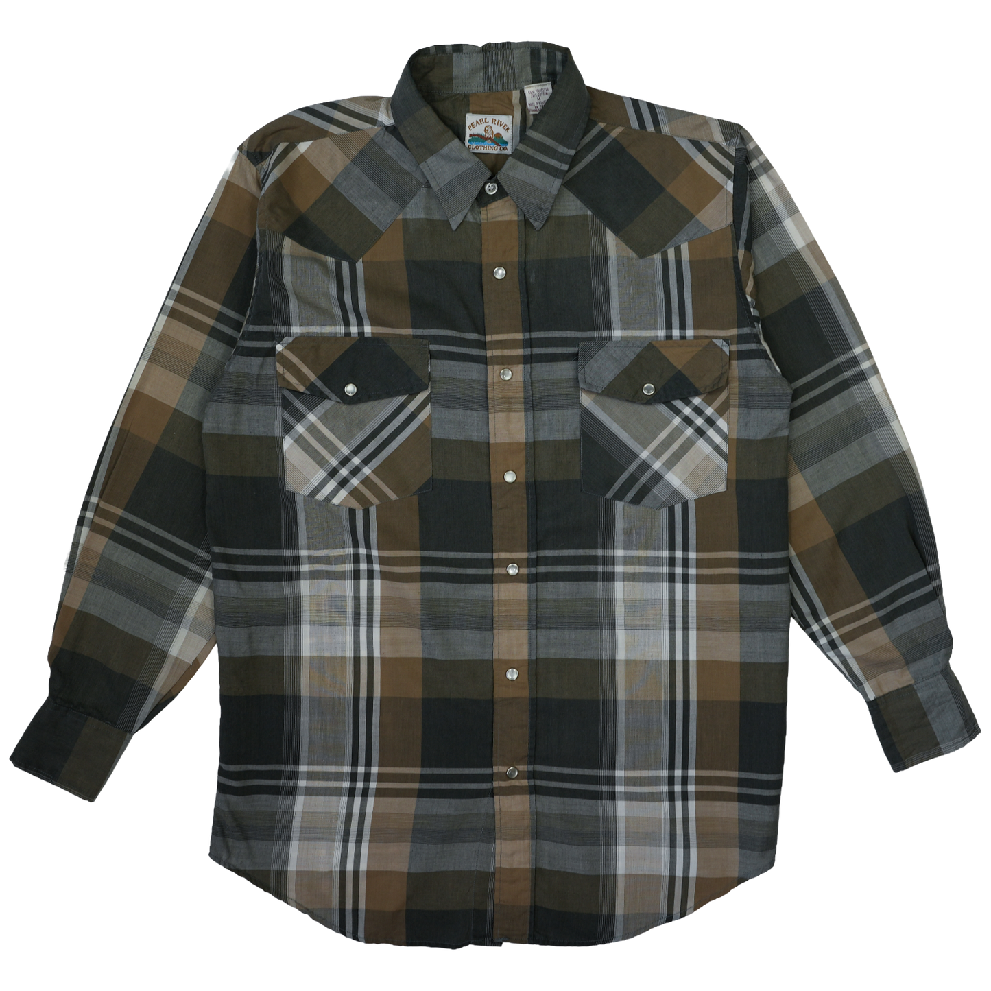 BROWN CHECK WESTERN SHIRT