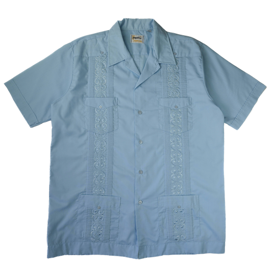 SKY BLUE GUAYABERA SHIRT M