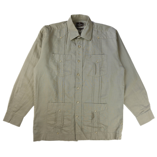 CREME LS CUBAN COLLAR SHIRT M